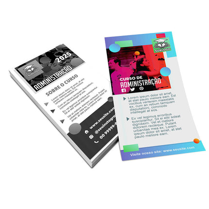 Panfletos, Flyers E Folhetos Couchê 150G Sem Verniz