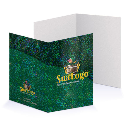 Pastas Supremo 255G Vinco  Lam Holográfica Frente 4X0