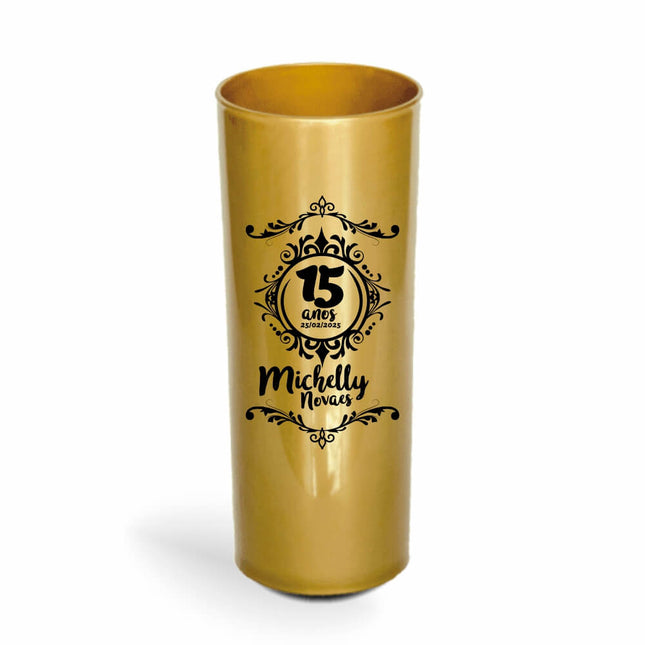 Copo Long Drink 350Ml  Leitoso Dourado  1X0