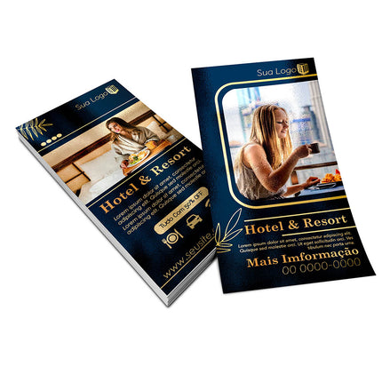 Panfletos, Flyers E Folhetos Couchê 150G Verniz Uv Total Frente E Verso
