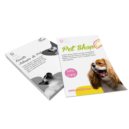 Panfletos, Flyers E Folhetos Couchê 90G Sem Verniz