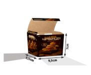 Embalagens Para Delivery Kraft 250G Salgados Pequena  4X0