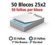 Blocos E Talões  25 Folhas  Ap 75G  25X2
