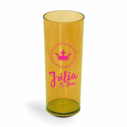 Copo Long Drink 350Ml  Transparente Amarelo  1X0