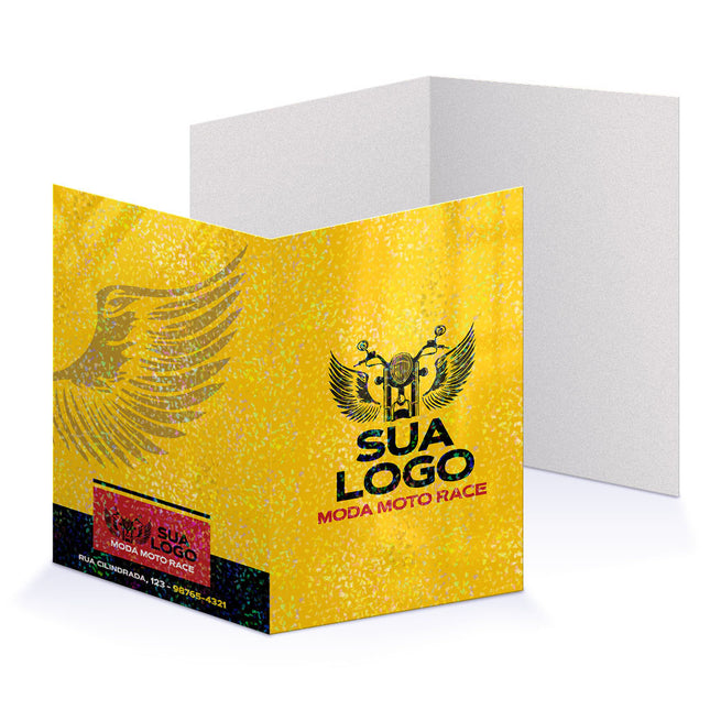 Pastas Supremo 255G Vinco  Lam Holográfica Frente 4X0