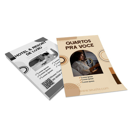 Panfletos, Flyers E Folhetos Couchê 90G Sem Verniz