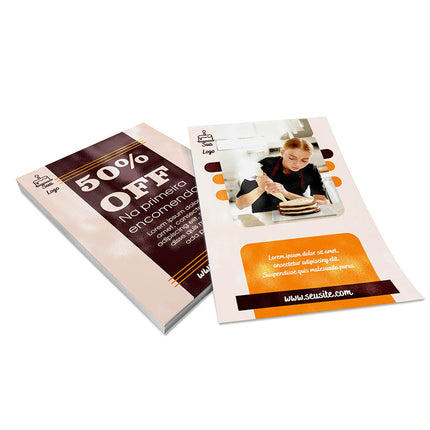 Panfletos, Flyers E Folhetos Couchê 150G Verniz Uv Total Frente E Verso
