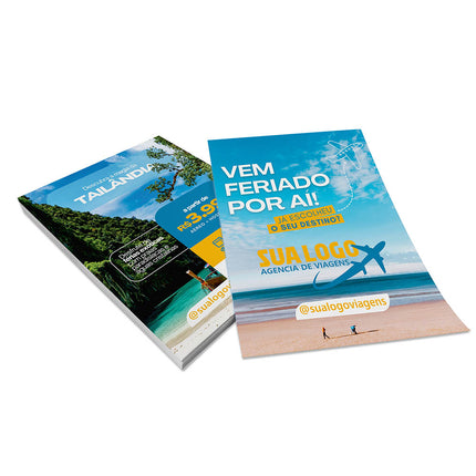 Panfletos, Flyers E Folhetos Couchê 115G Sem Verniz