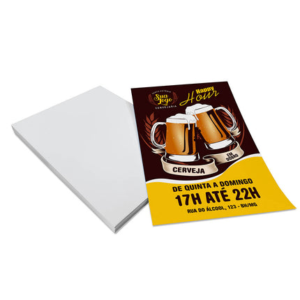 Panfletos, Flyers E Folhetos Couchê 150G Sem Verniz