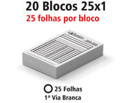 Blocos E Talões  25 Folhas  Ap 56G 25X1