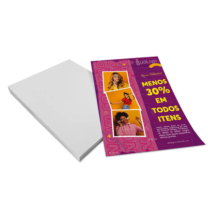 Panfletos, Flyers E Folhetos Couchê 150G Sem Verniz