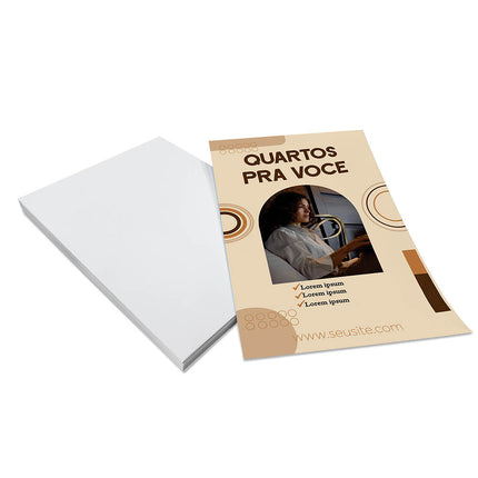 Panfletos, Flyers E Folhetos Couchê 90G Sem Verniz