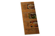 Cardápios Descartáveis Kraft 250G 105X300Mm