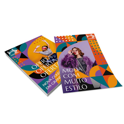 Panfletos, Flyers E Folhetos Couchê 90G Sem Verniz