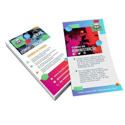 Panfletos, Flyers E Folhetos Couchê 150G Sem Verniz