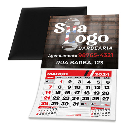 Imãs De Geladeira - Com Calendário Corte Reto 50X45Mm