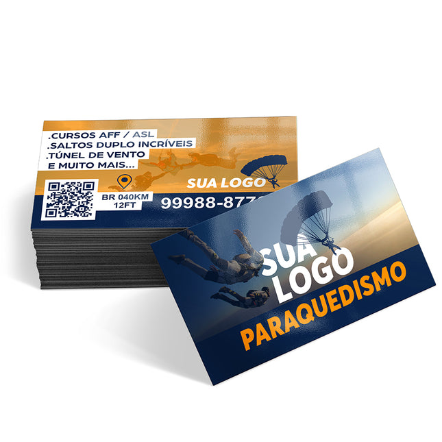Cartões De Visita Couchê 300G Verniz Uv Total Frente E Verso  4X4