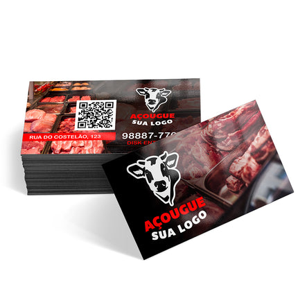 Cartões De Visita Couchê 300G Verniz Uv Total Frente E Verso  4X4
