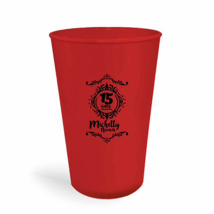 Copo Twister 600Ml  Leitoso Vermelho  1X0
