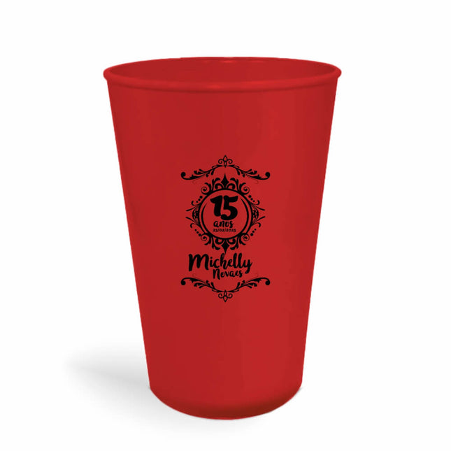 Copo Twister 600Ml  Leitoso Vermelho  1X0