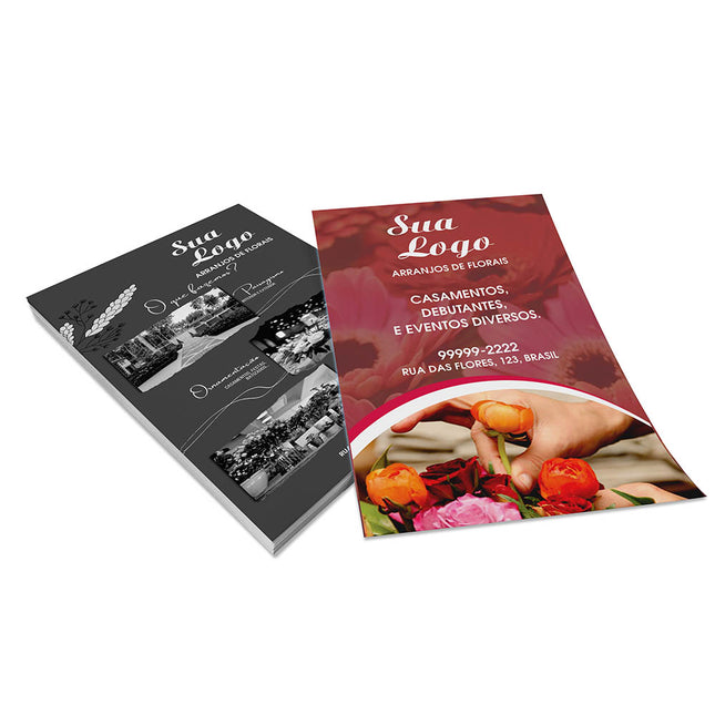 Panfletos, Flyers E Folhetos Couchê 115G Sem Verniz