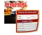 Adesivo Vinil - Transparente Troca De Oleo  120G 4X4 63 X 63