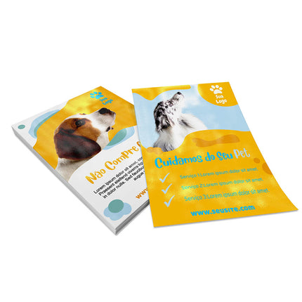 Panfletos, Flyers E Folhetos Couchê 150G Verniz Uv Total Frente E Verso
