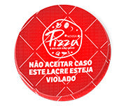 Adesivos Lacre De Segurança Adesivo Papel 80G Redondo 45X45Mm  4X0